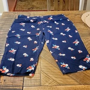 Floral denim capri, 16 Reg